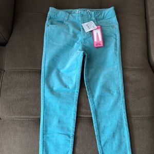Skinny pant ,Dull turquoise color ,girls